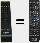 Replacement remote control for RC3902 (20536681)