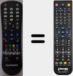 Ersatzfernbedienung f&uuml;r RC1055 (20405733)