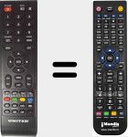 Replacement remote control for LED32X16