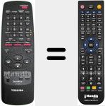 Replacement remote control for VT-727G