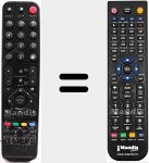 Replacement remote control for REMCON1053