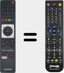 Ersatzfernbedienung für TS3-R5 NETFLIX (759551844400)