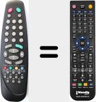 Replacement remote control for RC1540 (20079183)