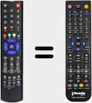 Replacement remote control for DIGINOVA HD VA