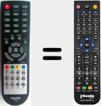 Replacement remote control for RDS-583WHD