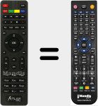 Replacement remote control for ATLAS001