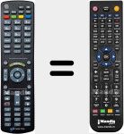 Ersatzfernbedienung f&uuml;r HD90 Titan