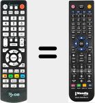 Replacement remote control for HMR-600W