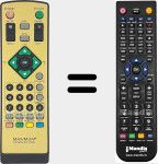 Replacement remote control for MAXI001