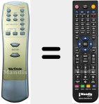 Replacement remote control for MXHT518