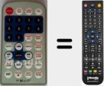 Replacement remote control for Nevir010
