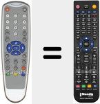 Replacement remote control for RC 044