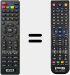 Ersatzfernbedienung für RS0762HD