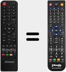 Replacement remote control for SRT7402