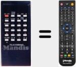 Replacement remote control for TITAN 128