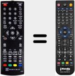 Replacement remote control for DF00 (TNT65HDU)