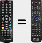 Replacement remote control for TVS6500HD