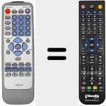 Replacement remote control for VURRC214F