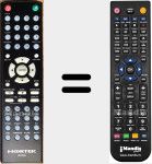 Replacement remote control for NDVX280