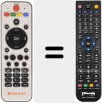 Replacement remote control for Zapper SD Plus