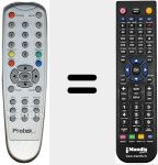 Replacement remote control for 040921