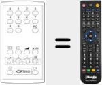 Replacement remote control for 21 KAN