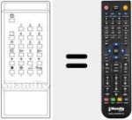 Replacement remote control for 3780