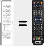 Replacement remote control for 262 5802-02