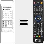 Replacement remote control for 3600VR / 29 PROGR