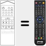 Replacement remote control for RM 109