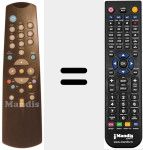Replacement remote control for DVB 710 C.I