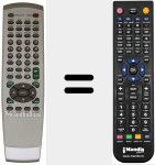 Replacement remote control for DVD 3151