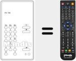 Replacement remote control for FB 739
