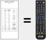 Replacement remote control for DX 1000