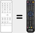 Replacement remote control for INFRARED 1030HV