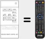 Ersatzfernbedienung f&uuml;r INFRARED T110 VPR