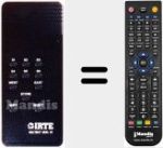 Ersatzfernbedienung f&uuml;r MULTISAT MOD. 01