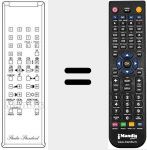 Ersatzfernbedienung f&uuml;r RC 100