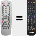 Replacement remote control for RC 222