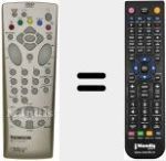 Replacement remote control for RCT 110 DB1