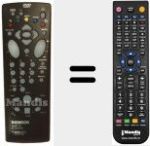 Ersatzfernbedienung f&uuml;r RCT 842 MN