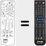 Replacement remote control for RCV 400