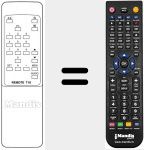 Replacement remote control for REMOTE T10