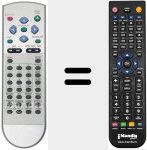 Replacement remote control for S 2122