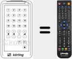 Replacement remote control for 18616