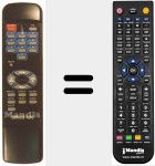 Replacement remote control for SIRIUS 490