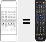 Replacement remote control for TP 819 C / N