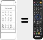Ersatzfernbedienung für TLC 412 VB