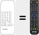 Ersatzfernbedienung f&uuml;r TVC 1016 T