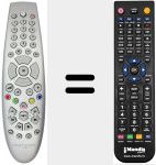 Replacement remote control for URC17010-01R00